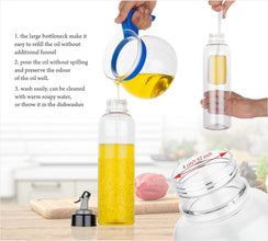 1-liter transparent plastic bottle for oil, easy to use anChakloStore.