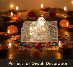 Unique Plastic Night Light: Flameless LED, Diwali (Iceberg Design, Gift)